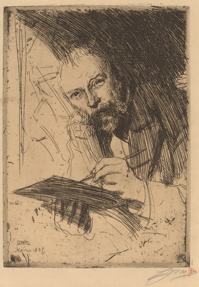 カール・ラーション、1897年。 作： Anders Leonard Zorn