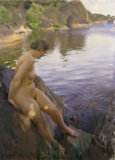サンダムから;フランサンダム、1906年 作： Anders Leonard Zorn