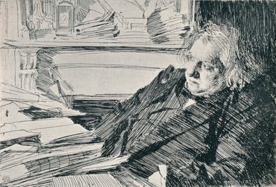 ジョセフ・アーネスト・レナン1823-1892、1892、1898 作： Anders Leonard Zorn