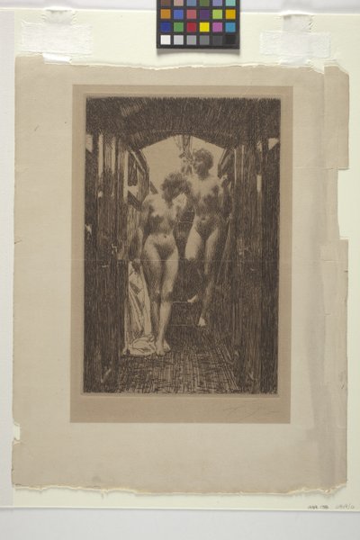 ル・カビーヌ（エッチング） 作： Anders Leonard Zorn