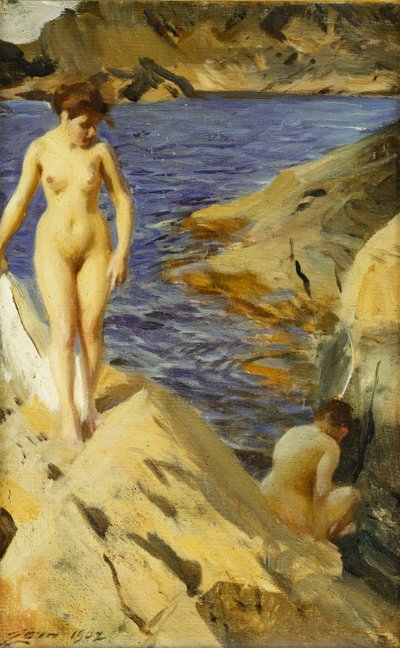 ヌード;夜、1902 作： Anders Leonard Zorn