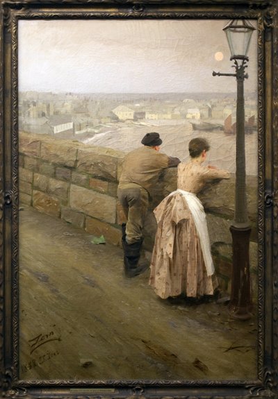 サン・イヴ（モルビアン）のペッシェール。アンダース・ゾーン（1860-1920）の絵画、油彩・キャンバス、19世紀後半。ポーの美術館 作： Anders Leonard Zorn