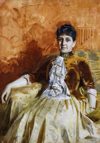 Lisen Lammの肖像、1885年 作： Anders Leonard Zorn