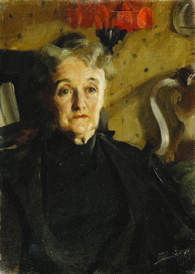 ハロウェル夫人の肖像 作： Anders Leonard Zorn