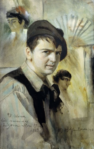アーティストの肖像、1881 作： Anders Leonard Zorn