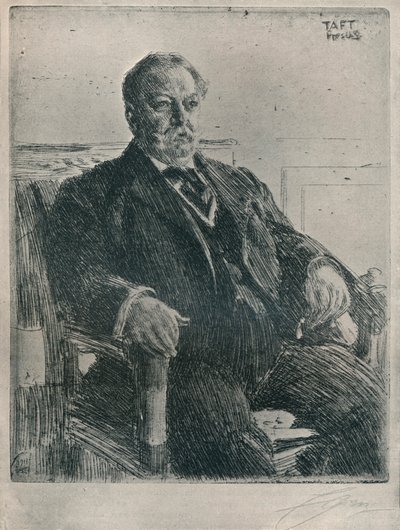 タフト大統領、1911年 作： Anders Leonard Zorn