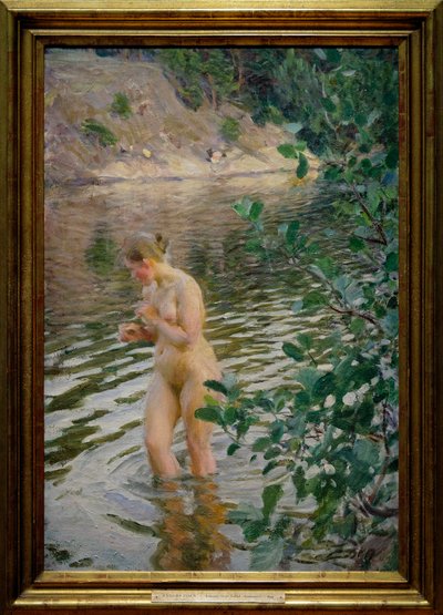冷たい流れ 作： Anders Leonard Zorn