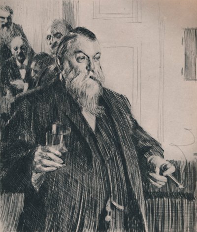 トースト、1890年代、1946年。 作： Anders Leonard Zorn