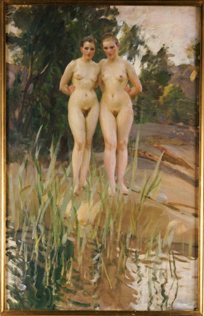 二人の友人 作： Anders Leonard Zorn
