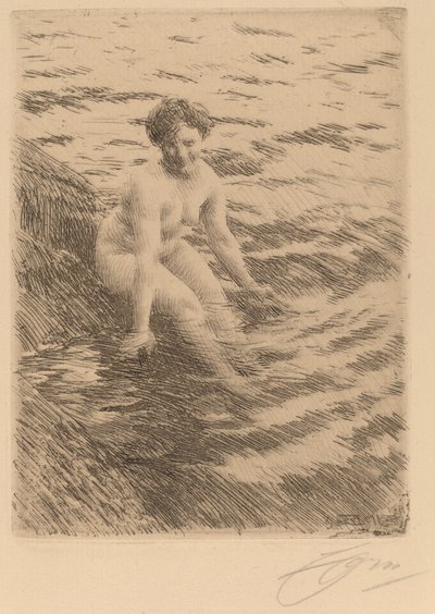 ウェット、1911年。 作： Anders Leonard Zorn