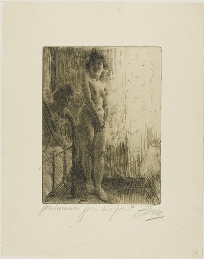 暗いコーナー 作： Anders Leonard Zorn
