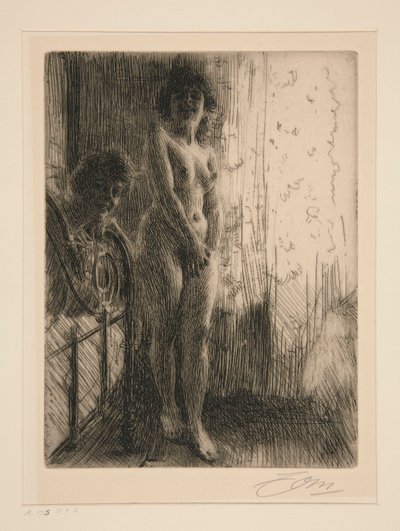 暗いコーナー 作： Anders Leonard Zorn