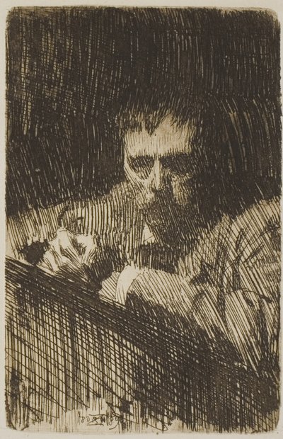 ペインター・エッチャー（自画像） 作： Anders Leonard Zorn
