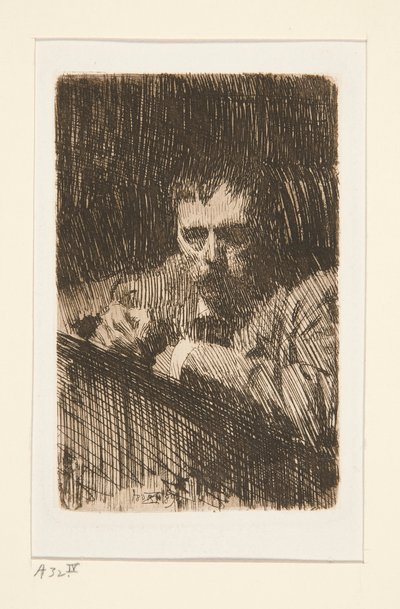ペインター・エッチャー（自画像） 作： Anders Leonard Zorn