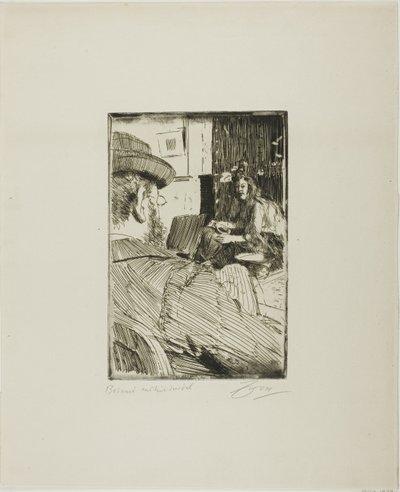 アルバート・ベスナードと彼のモデル 作： Anders Leonard Zorn