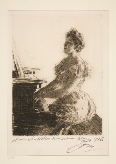 ピアノで 作： Anders Leonard Zorn