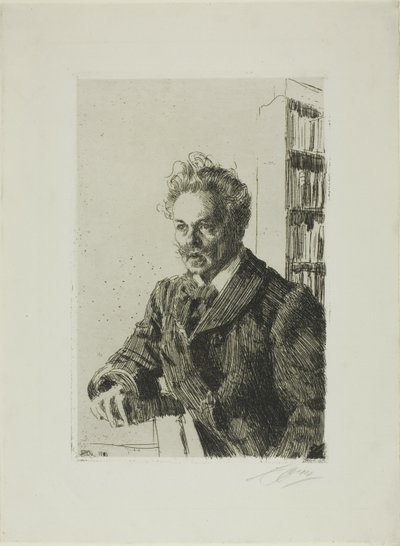 アウグスト・ストリンドベリ 作： Anders Leonard Zorn
