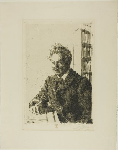 アウグスト・ストリンドベリ 作： Anders Leonard Zorn