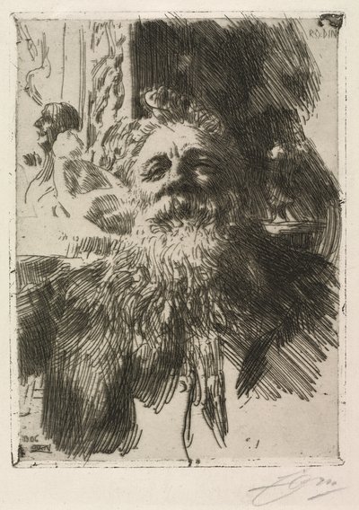 オーギュスト・ロダン 作： Anders Leonard Zorn
