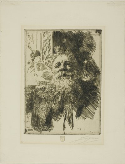 オーギュスト・ロダン 作： Anders Leonard Zorn