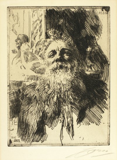 オーギュスト・ロダン 作： Anders Leonard Zorn