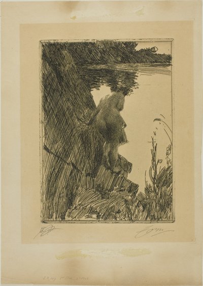 入浴者（夜）Ⅱ 作： Anders Leonard Zorn