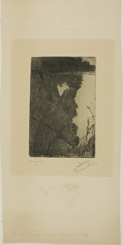 入浴者（夕）Ⅰ（ジンクエッチング） 作： Anders Leonard Zorn
