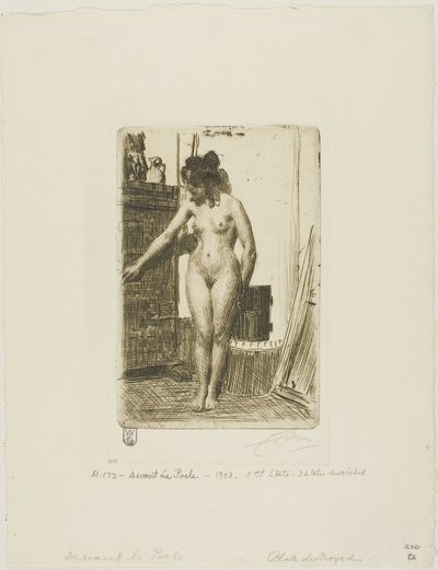 ストーブの前 作： Anders Leonard Zorn