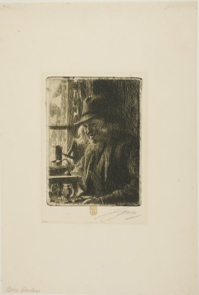 Bosl Anders、Mora の時計職人 作： Anders Leonard Zorn