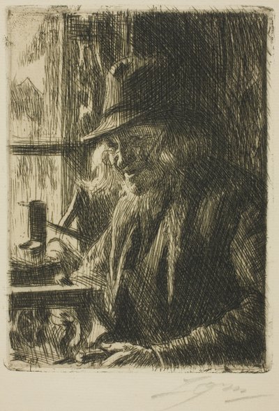 Bosl Anders、Mora の時計職人 作： Anders Leonard Zorn