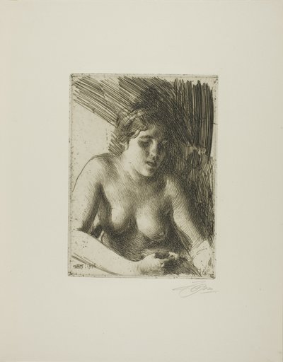 バスト 作： Anders Leonard Zorn