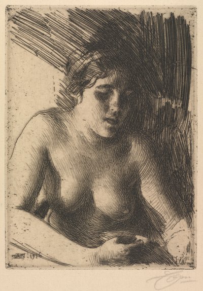 バスト 作： Anders Leonard Zorn
