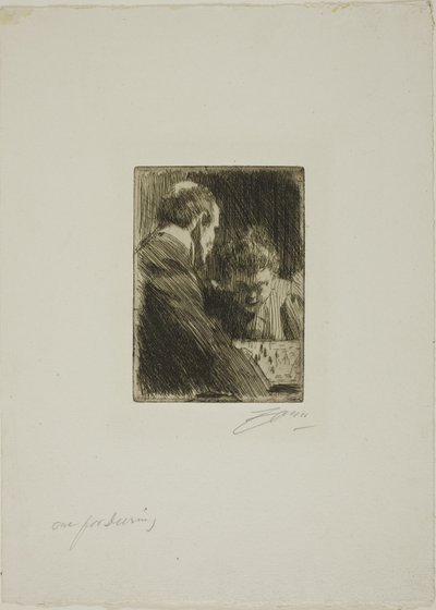 チェス・プレーヤー 作： Anders Zorn