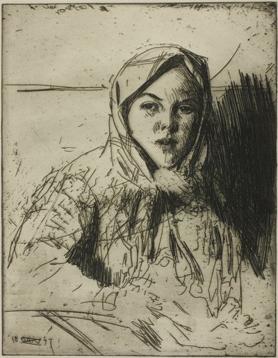 エマ、モーラの少女 作： Anders Leonard Zorn
