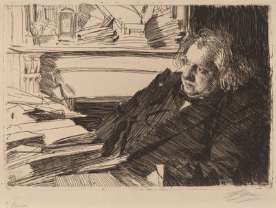 アーネスト・レナン 作： Anders Leonard Zorn