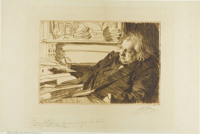 アーネスト・レナン 作： Anders Leonard Zorn