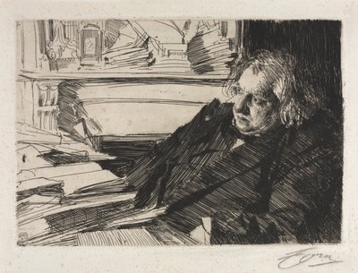 アーネスト・レナン 作： Anders Leonard Zorn