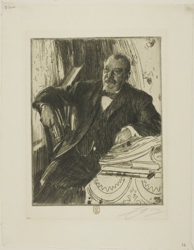 グローバー クリーブランド II 作： Anders Leonard Zorn