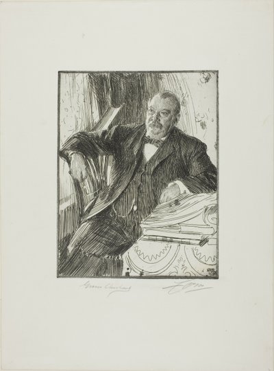 グローバー クリーブランド II 作： Anders Leonard Zorn