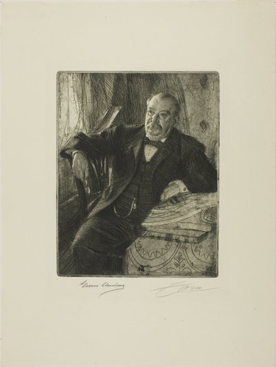 グローバー・クリーブランド1世 作： Anders Leonard Zorn