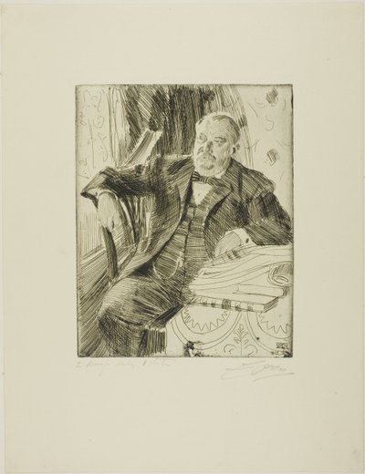 グローバー・クリーブランド1世 作： Anders Leonard Zorn
