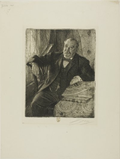 グローバー・クリーブランド1世 作： Anders Leonard Zorn