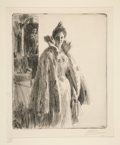 H.R.H. スウェーデンのインゲボルグ王女 II 作： Anders Leonard Zorn
