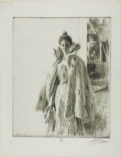 H. R. H. スウェーデンのインゲボルグ王女 I 作： Anders Leonard Zorn