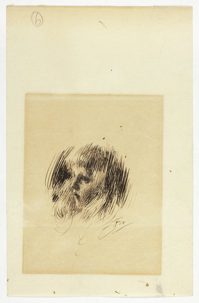 少女の頭 作： Anders Zorn