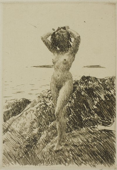 Hårtång (海藻リース) 作： Anders Leonard Zorn