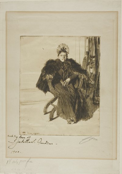イザベラ・ガードナー 作： Anders Leonard Zorn