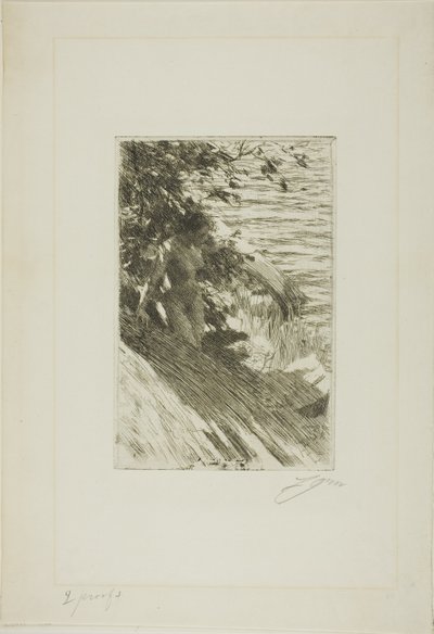 "La Grande Baigneuse" - 偉大な水浴者 作： Anders Leonard Zorn