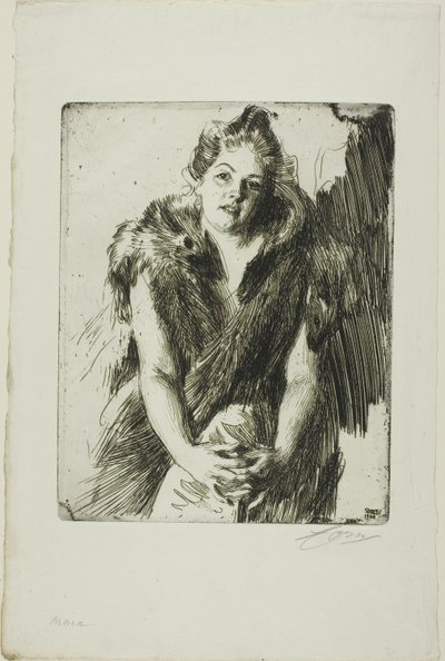 マヤ・フォン・ハイネ 作： Anders Leonard Zorn