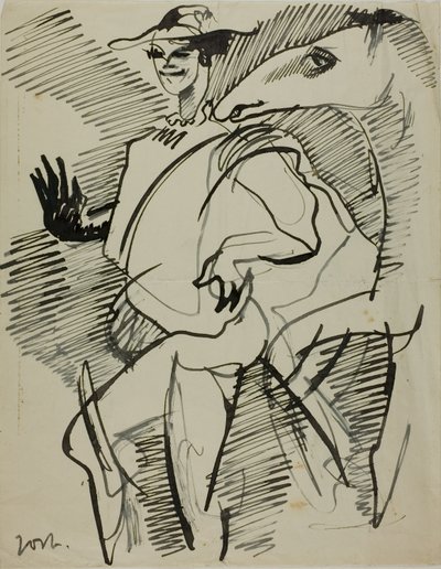 馬を連れた男 作： Anders Zorn